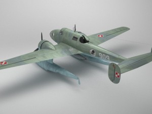 rwd-22 torpedo bomber low poly Modelo 3D