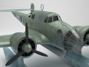 rwd-22 torpedo bomber low poly Modelo 3D