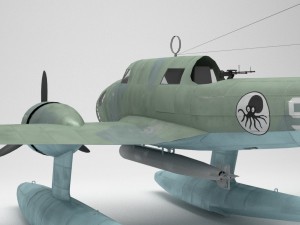 rwd-22 torpedo bomber low poly Modelo 3D