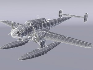 rwd-22 torpedo bomber low poly Modelo 3D