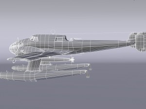 rwd-22 torpedo bomber low poly Modelo 3D