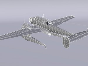 rwd-22 torpedo bomber low poly Modelo 3D