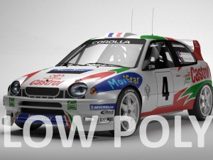 toyota corolla wrc low poly 3D Model