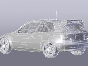 toyota corolla wrc low poly 3D मॉडल