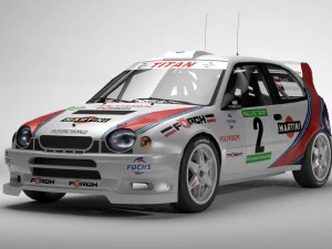 toyota corolla wrc low poly 3D Model
