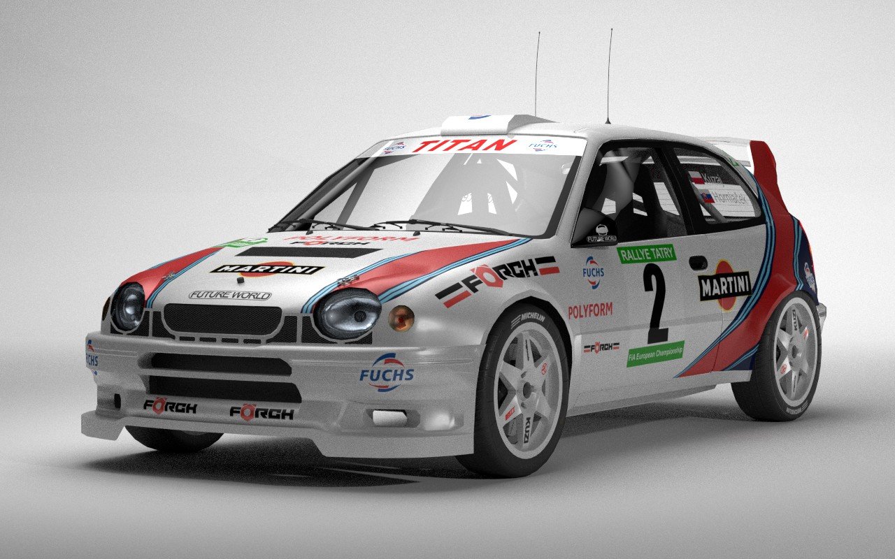 Toyota Corolla Wrc Low Poly 3D Модель In Гоночные 3DExport