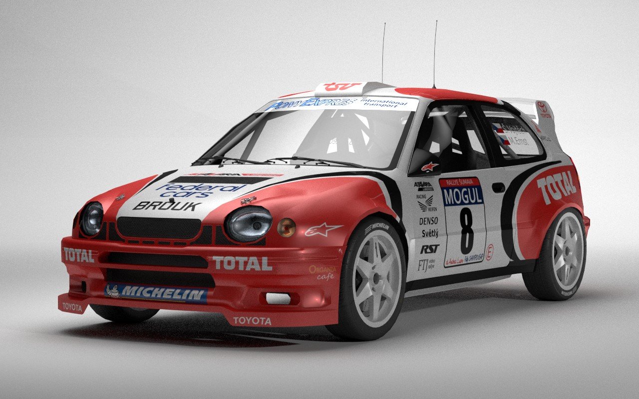 Toyota Corolla Wrc Low Poly 3D Модель In Гоночные 3DExport