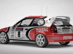 toyota corolla wrc low poly 3D Model