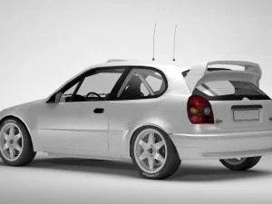 toyota corolla wrc low poly 3D Model