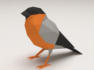 bird - bullfinch 3D Print Model