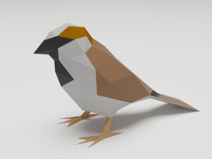 bird - sparrow 3D Print Model