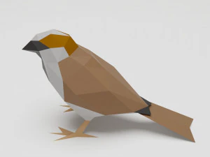 bird - sparrow 3D Print Model