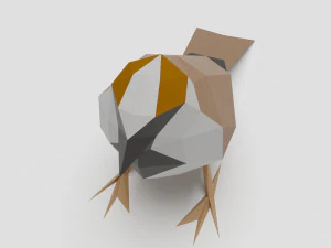 bird - sparrow 3D Print Model