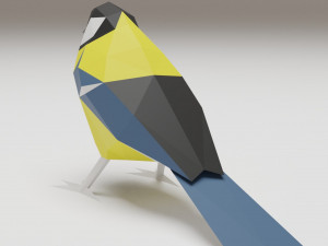 bird - tit 3Dプリントモデル