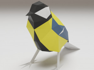 bird - tit 3Dプリントモデル