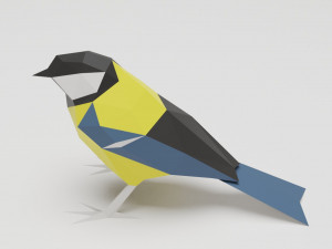bird - tit 3Dプリントモデル
