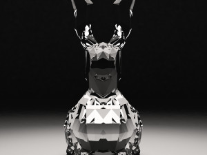 glass rabbit 3D 模型