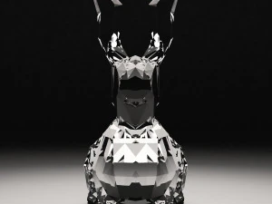 coelho de vidro Modelo 3D