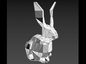glass rabbit 3D 模型