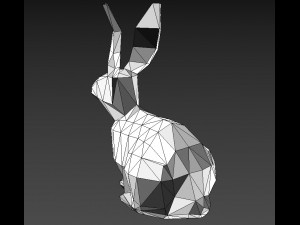 glass rabbit 3D 模型