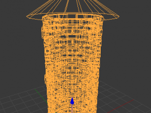 brick tower Model 3D