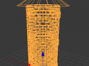 brick tower Model 3D