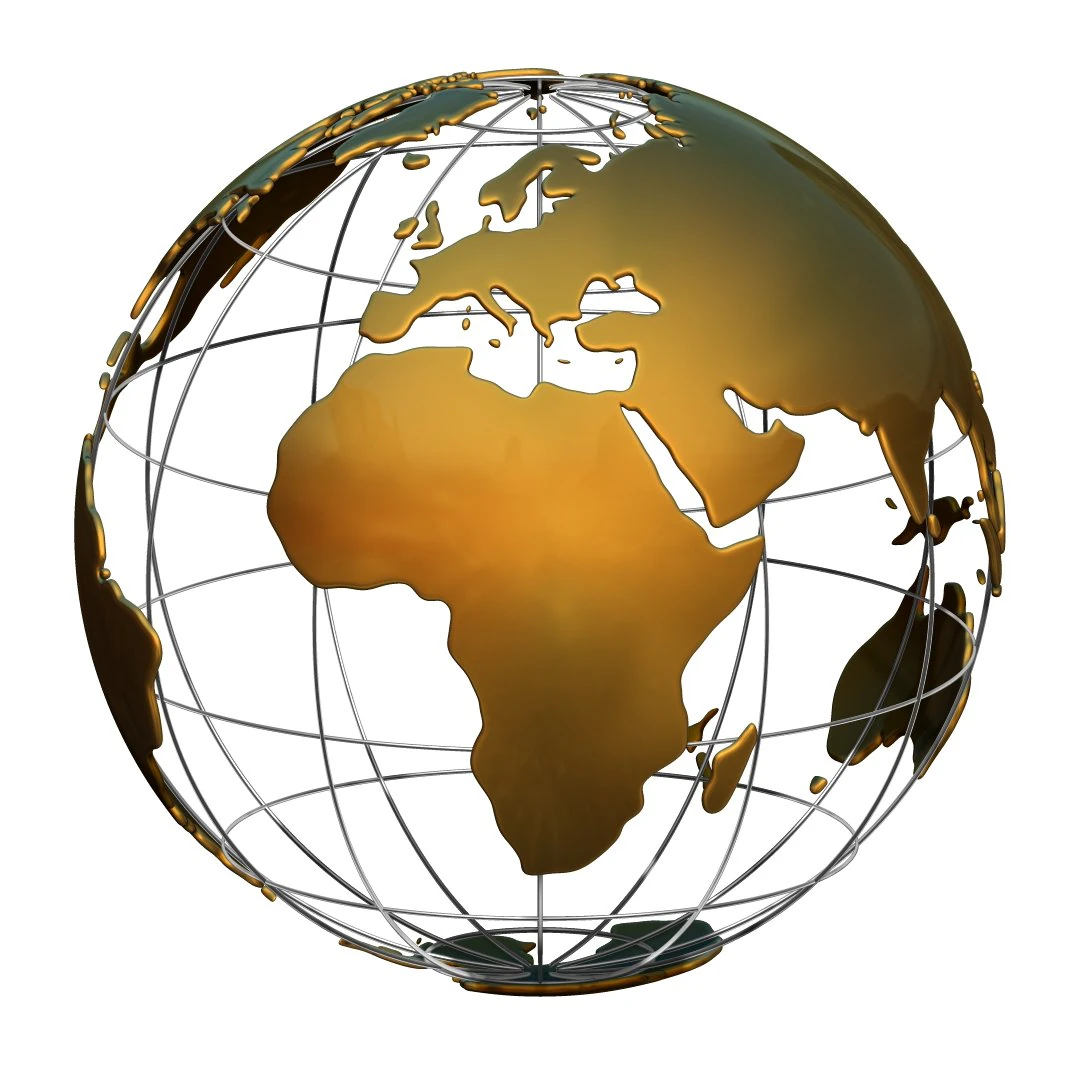 Earth globe wire 3D Model .c4d .max .obj .3ds .fbx .stl .blend 