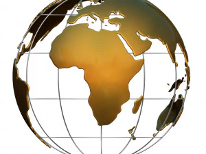 Earth globe wire 3D Model