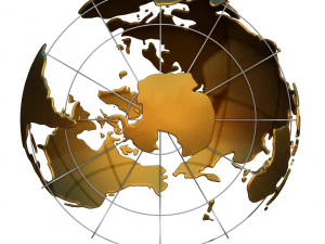 Earth globe wire 3D Model