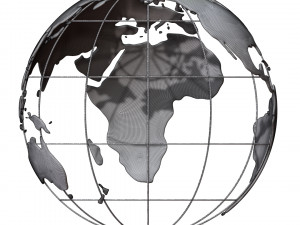 Earth globe wire Model 3D
