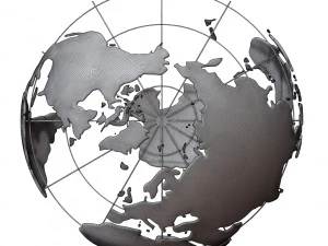 Earth globe wire 3D Model