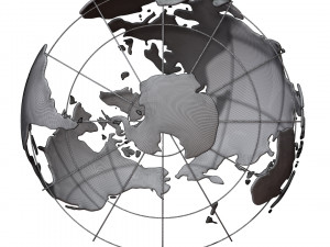 Earth globe wire Model 3D