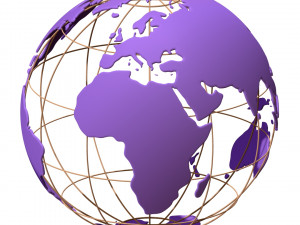 Earth globe wire Model 3D