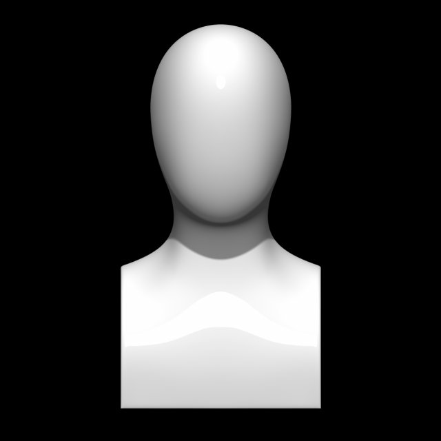 mannequin head 3D Model .c4d .max .obj .3ds .fbx .stl .blend 