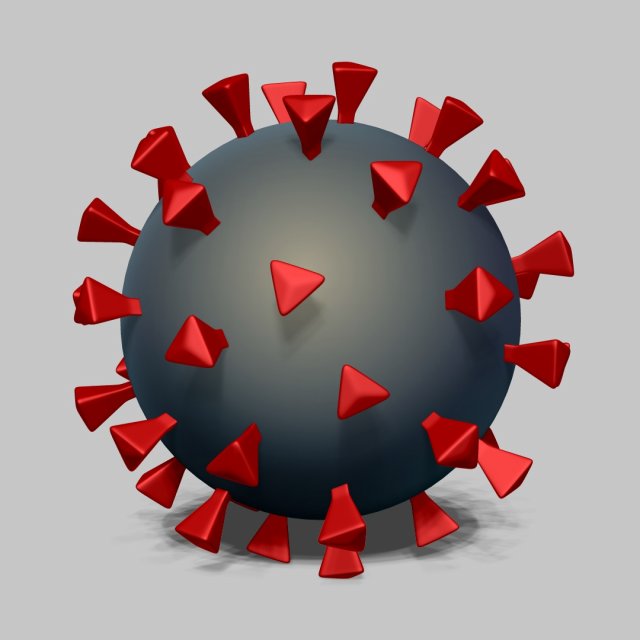 corona virus covid - 19 3Dモデル .c4d .max .obj .3ds .fbx .stl .blend 