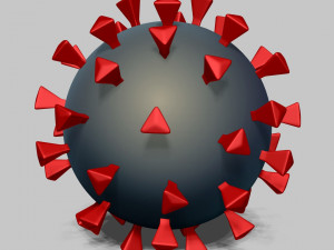 corona virus covid - 19 3Dモデル