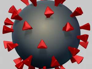 corona virus covid - 19 3Dモデル