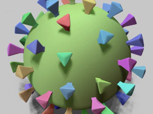 corona virus covid - 19 3D Model