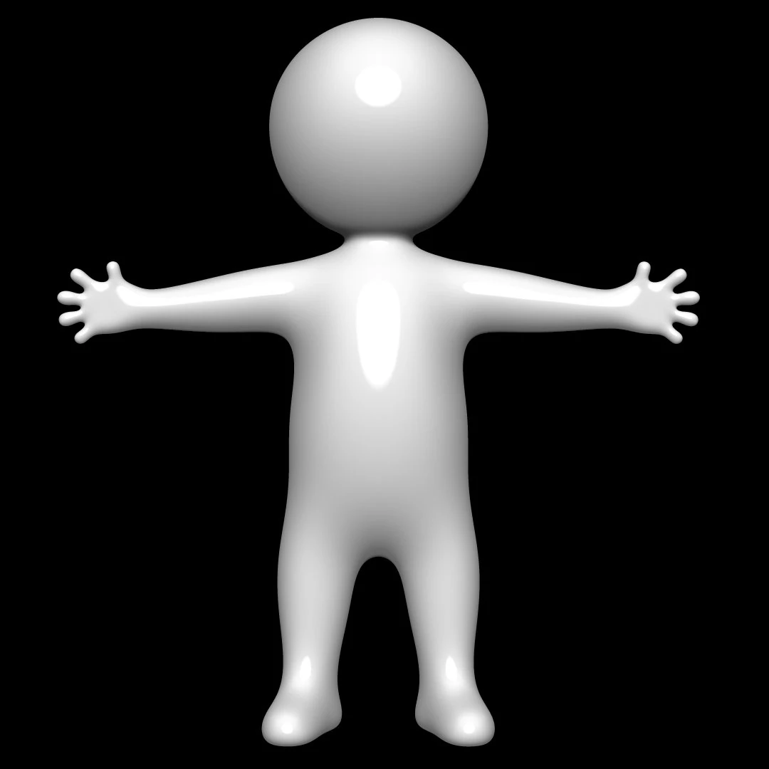 dummy stickman 3D Model .c4d .max .obj .3ds .fbx .stl .blend 