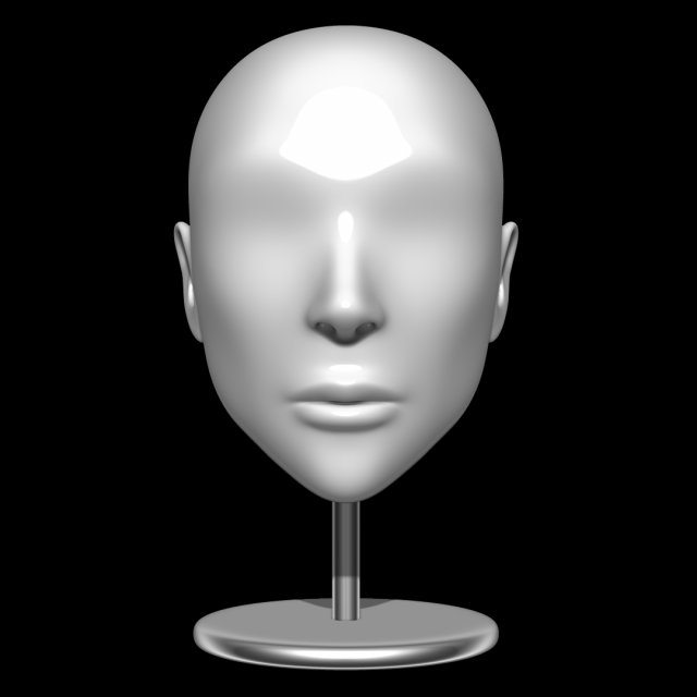 mannequin head 3D Model .c4d .max .obj .3ds .fbx .stl .blend 