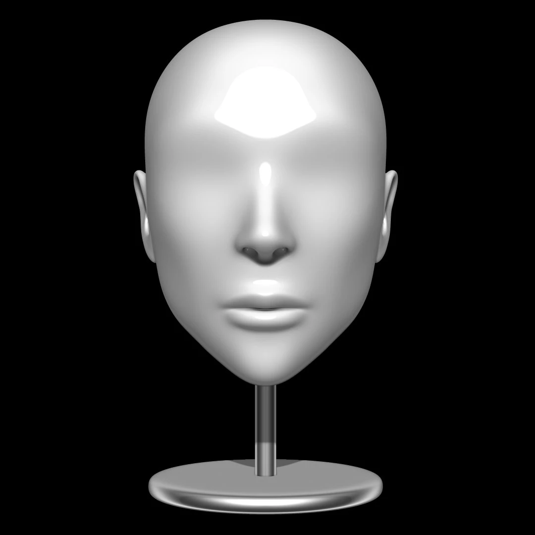 mannequin head 3D Model .c4d .max .obj .3ds .fbx .stl .blend 