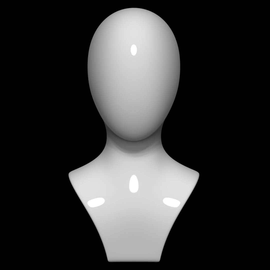 mannequin head 3D Model .c4d .max .obj .3ds .fbx .stl .blend 