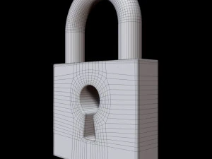 Padlock 3D Model