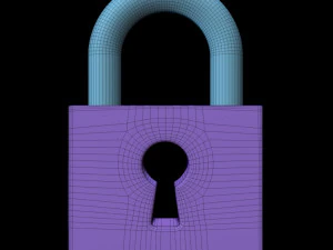 Padlock 3D Model