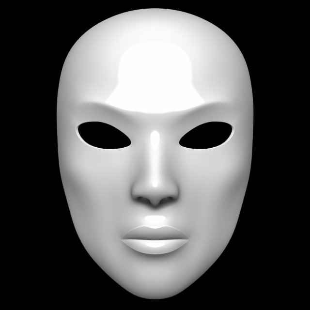 Mask Model 3D .c4d .max .obj .3ds .fbx .stl .blend 