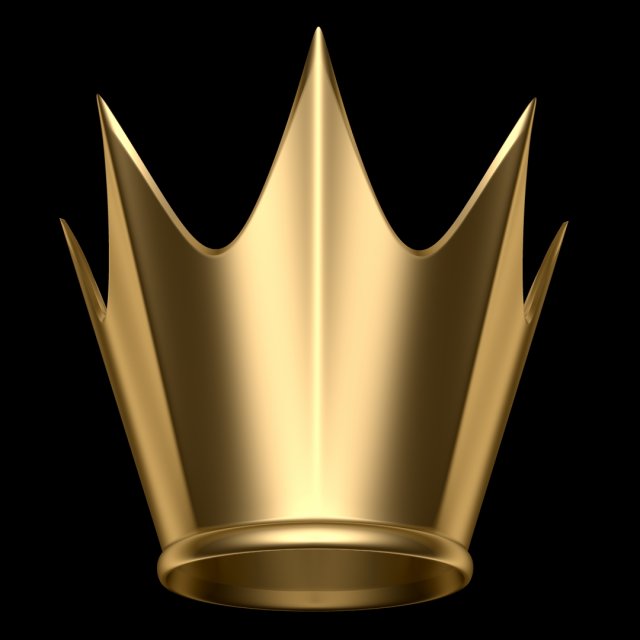 Crown 3D Model .c4d .max .obj .3ds .fbx .stl .blend 