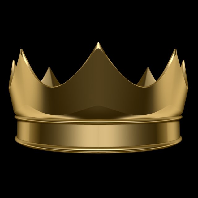 Crown 3D Model .c4d .max .obj .3ds .fbx .stl .blend 
