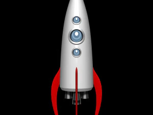 太空火箭 3D 模型