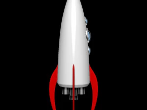 Space Rocket 3D Model