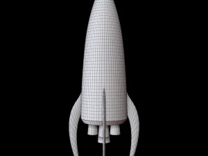 Space Rocket 3D Model
